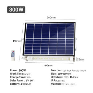 【BUY 1 TAKE 1】Solar Light 5 Year Warranty Solar Light Promo Sale 100W 300W Solar LED Outdoor Flood Light Street Lamp Ip65 Waterproof With Remote Solar Light Outdoor Waterproof