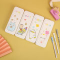 【Puluz】Tempat Pensil Anak Aesthetic Transparan Serbaguna Kotak Tepak Pensil Murah Perempuan Lucu Karakter Pencil Case  Besar Kunci Kata Sandi Multi -fungsi Ganda -llayer Kapasitas Besar. 