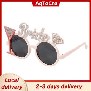 [COD] AqToCna Ship within 24 hours Bride & Groom Funny Groom Bride Glasses Bachelor Party Eyeglasses Photo Props Wedding Party Decoration Wedding Supplies