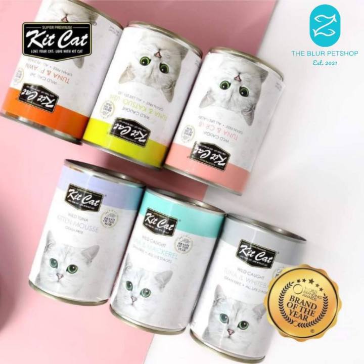 Adult Kitten ALL Stages 400g Kitcat Kit Cat Wild Caught Grain Free Can