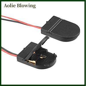 Aolie 5PCS Single Slot CR2032 CR 2032 Button Cell Battery Holder Case Cover With ON-OFF Switch leads Wire 3V Battery Box