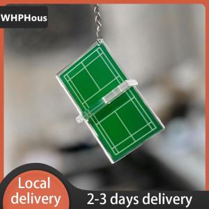 [COD] WHPHous Ship within 24 hours Badminton Keychain Souvenir Mini Tennis Pendant Table Tennis Table Three-dimensional Acrylic Keychain