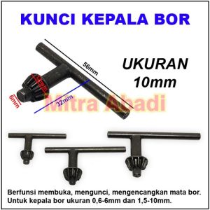 Kunci Kepala Bor / Drill Chuck Key
