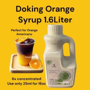Doking nd 1.6L and Milin nd Orange Fruit Syrup 2.5kg for Fruit Tea or Orange Americano