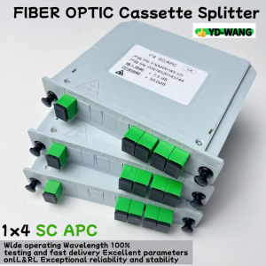SC APC PLC 1X4 FTTH Fiber Optic Splitter 1X4 SC PLC Splitter Planar waveguide type Optical Coupler Splitter Big sale 1/3/5pcs