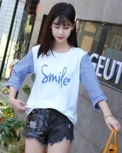 LH เสื้อยืดสกรีนลายอักษรภาษาอังกฤษ สวยมากโคตรคูลดีเทลเรียบแต่โก้ ไม่ควรพลาด