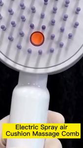 2026 New Electric Spray Air Cushion Massage Comb3 in 1 Self-Clean Detangling Brush Restores Silky Shine for Dry & Frizzy Hair Premium Hair Care Tool for Women