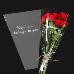 LMS70 50Pcs กันน้ำกันน้ำได้ ถุงบรรจุดอกไม้ โปร่งใสโปร่งใส แพคเกจอุปกรณ์บรรจุภัณฑ์ ช่อดอกไม้บรรจุวัสดุ ดีไอวาย ถุงพลาสติกใส่ของ กระดาษห่อกระดาษ แต่งงานในงานแต่งงาน