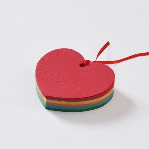 SKJK 50pcs Mini Message Card Hang Solid Color Greeting Card DIY Holiday Wishes Wishing Card Wish Wall