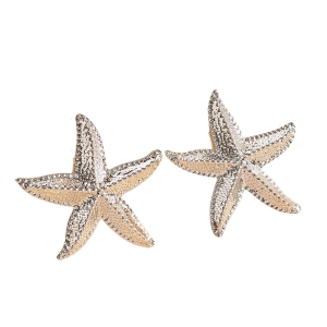 APPOINT พูดเกินจริง ต่างหูหมุดปลาดาว ลายปลาดาวสีทอง โบฮีเมียน ต่างหูรูปปลาดาวห้อยระย้า ที่มีคุณภาพสูง ทันสมัยและทันสมัย ต่างหูจี้ปลาดาว สำหรับผู้หญิง