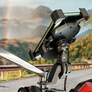 QC3.0มอเตอร์ไซด์แบบไร้สายติดตั้งบนรถจักรยานยนต์15W 12V ที่ติดตั้ง USB บนสำหรับรถยนต์ไฟฟ้ากันน้ำ