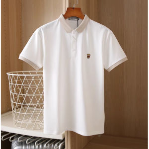 Aó thun Nam cộc tay cổ bẻ họa tiết thêu hình ly cafe trẻ trung nam tính