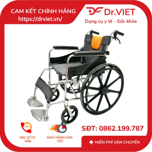 Xe Lăn Lucass X-91L Gấp Gọn Có Thắng Tay An Toàn – Khung Chắc Chắn Cho Người Già & Người Bệnh