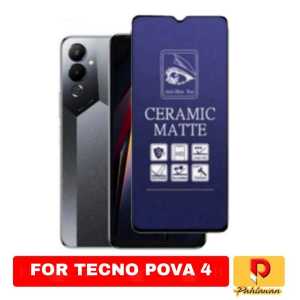 TEMPERED GLASS MATTE CERAMIC ANTI BLUE FOR TECNO POVA 5 / POVA 5 PRO / POVA 4 / POVA 4 PRO / POVA NEO 2 MATTE CERAMIC ANTI PECAH