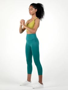 36 màu Lulu Yoga Khỏa Thân cảm thấy Quần legging thể thao của phụ nữ eo cao đào hip quần lửng liền mạch