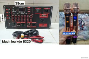 Mạch Loa kéo kèm mic công suất lớn B320 - ( kiểu mạch Ngang 19x38cm )