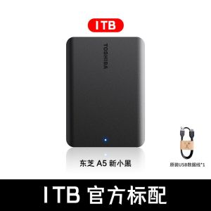 ฮาร์ดไดรฟ์มือถือ Toshiba 2t สีดำใหม่ A5 ความเร็วสูง usb3.2 ฮาร์ดดิสก์ภายนอกคอมพิวเตอร์ 4t ที่เก็บข้อมูลฮาร์ดดิสก์ 1t