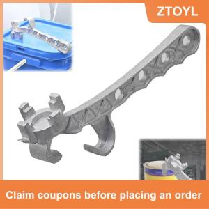 【ZTOYL】 Muti-Chức Năng Kim Loại Xô Mở Thùng Sơn Thùng Nắp Có Thể Mở Mật Ong Bia Xô Mở Công Cụ Nhà Tay Mở Công Cụ Loại Bỏ