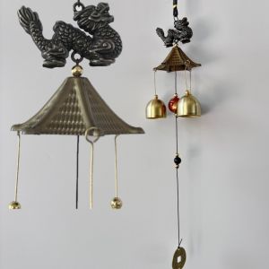 ALLLUCK Chuông đồng Chuông gió Tự làm Sáng Tạo Trang trí sân vườn Ngoài trời Nhà dây chuyền may mắn