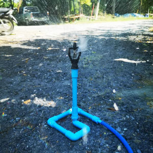 สปริงเกอร์สำเร็จรูป ใบสแตนเลส เสียบสายยางใช้งานได้เลย ใช้รดน้ำต้นไม้ สนามหญ้า ลดฝุ่น คลายความร้อน