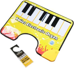 Thảm nhạc Piano cho bồn cầu thảm sàn phát nhạc độc đáo quà tặng thú vị cho phòng tắm thảm sàn nhà vệ sinh.