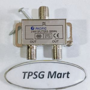 Bộ chia cáp truyền hình Chia Tivi chia Camera / Way Spliter 5 - 1000 MHZ (Hiệu PACIFIC) 1 ra 2