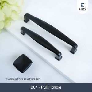 Etivo B07 Pull Bar Handle Black Tarikan Laci Hitam Gagang Pintu Lemari