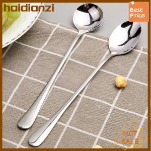 haidianzi Long Handled Stainless Steel Coffee Spoon Ice Cream Dessert Tea Spoon For Picnic Kitchen Accessories Spoon Coffee Bean