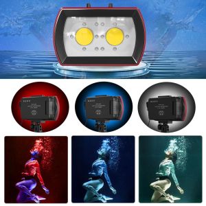 Seafrogs SL-21 Brightness 3500Lumen Diving Video Light，Package with Optical Fiber Cable Waterproof Depth up 40M/130ft Photography Light for Camera/Phone Housing Case