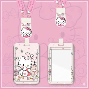 Bao Thẻ Đeo Hello Kitty Dây Rút Co Giãn – Dây Đeo Thẻ Nhân Viên Thẻ Sinh Viên Cute 2026