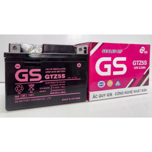 Bình Ắc quy khô GS GTZ5S 35Ah Wave RS Rsx Rsv S Nouvo456 Airblade110 Hayate X-Bike SKY Exciter