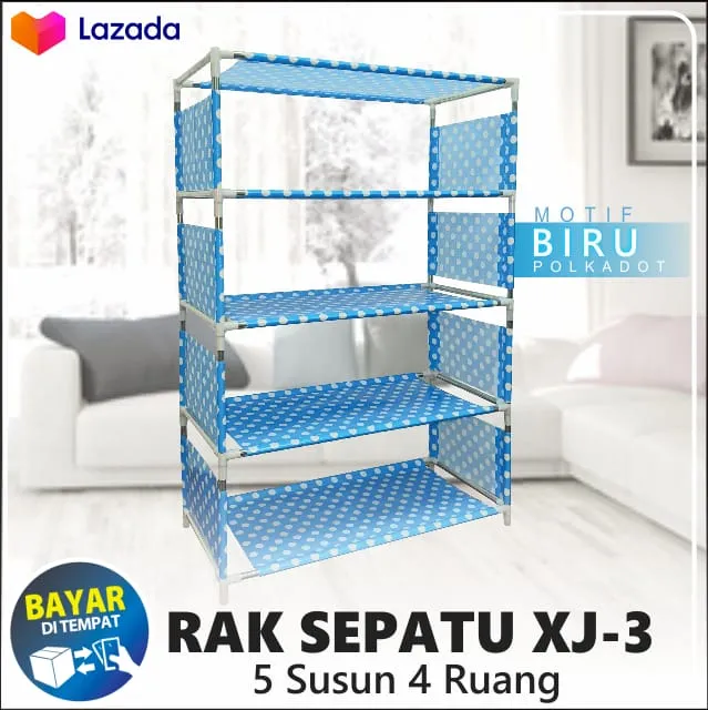 Rak Sepatu 5 Susun / Tempat Penyimpanan Sepatu / Rak Serbaguna 5 Susun ...