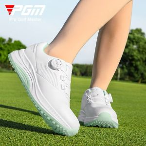 รองเท้ากอล์ฟสำหรับผู้หญิง PGM แบบผูกเชือกอัตโนมัติ (XZ383) ไมโครไฟเบอร์กันน้ำ PGM Golf Women sport shoe with waterproof