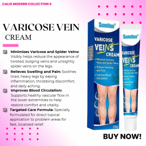 BEST SELLER Varicose Vein Cream 20G - Varicose Vein Remover Cream For Legs Soothing Care | Leg Care Cream For Spider Veins & Swelling | Effective Leg Soothing Cream For Varicose & Spider Veins | Varicose Veins Remover Cream Spider Vein Ugat Cream