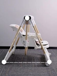 Electric Baby Dining Chair Electric Rocker & Recliner Foldable Adjustable Height Safety Baby High Chair