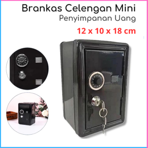 Terbaru TaffGUARD BOX UKURAN 12 x 10 x 18 cm Celengan Kotak Brankas Mini Home Safe Deposit - LE845