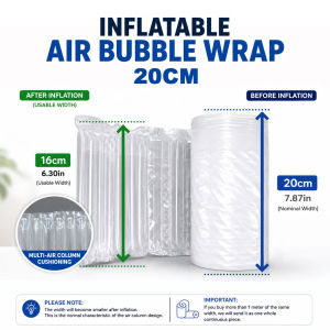 Bubble Wrap Packaging Air Column Bubble Wrap Inflatable Protective Wrap for Shipping Per Meter