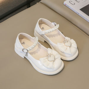 Giày Búp Bê Bé Gái Phong Cách Tiểu Thư Hàn Quốc Đính Nơ Vương Miện Thời Trang 760-F36 Size 26-36