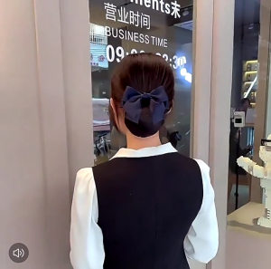 Women Hair Snood Bows Barrette Hair Clip Side Clip Fashionable Elegant Sweet Bowknot Photo Props