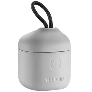 TELESIN 3ช่องไฟ LED TF เครื่องอ่านการ์ดเก็บกล่องชาร์จสําหรับ GoPro Hero 9 สีดําสําหรับ GoPro Hero 9