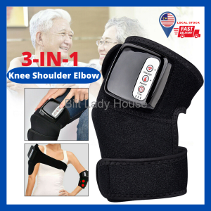 (READY STOCK) 3-IN-1 Knee Elbow Shoulder Heating Vibration Hot Massage Joint Brace Support Far Infrared Therapy Machine