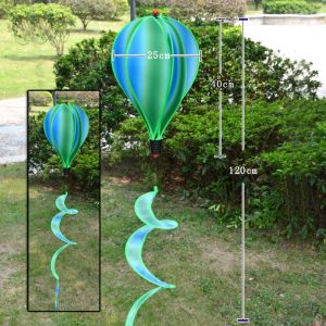 JUNOTERNEY Nhựa Máy quay hình khinh khí cầu Đa phong cách Màu sắc cầu vồng Cối quay sequin xoay Chất lượng cao Bong Bóng 40cm Cối xay gió quay