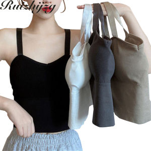 Ruizhijzg Sport Bra Tank Top Wireless with Removable Pad Women Ladies Teen Girl Wire-Free Wide Shoulder Suspender No Steel Ring Yoga Camisole Bralettes