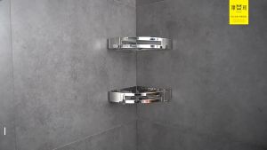 Bathroom Toilet Rack Corner Shelf Wall Mounted Shower Shelf Triangle Basket Shelving Accessories