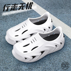 [Free Shipping] MenS Perforated EVA Outdoor Slippers Summer Non-Slip Closed-Toe Sandals Thick-Soled Beach Shoes For Outdoor Use