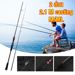 เบ็ตตกปลาคบ1ชุด คันเบ็ด 2.1 ม. + มือขวา รอกเบสคาสติ้ง คันเบ็ดพร้อมรอก เบ็ดตกปลาคบชุด เบ็ดตกปลาครบชุด เบดตกปลาครบชุด ชุดเบ็ดตกปลา