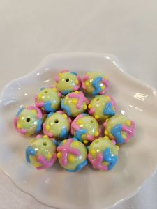 (SG Seller) 16mm New arrival colorful & graceful sweet acrylic loose beads for necklace bracelet
