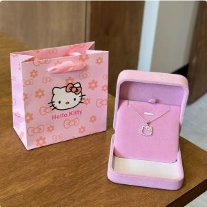 HelloKitty Mặt dây chuyền hộp lưu trữ túi Buggy dài bạn gái quà tặng sinh nhật bạn gái bao bì hiện tại