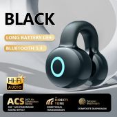 Ear Clip Bluetooth Headset Single Bone Conduction Wireless Bluetooth Earphones wireless Clip on earphones Touch Control Clip on earphones with Mic Noise Reduction Waterproof Earbud