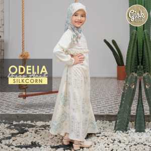 DRESS ODELIA SILKCORN SERIES BY GIOK BAHAN JASMINE PRINTING PREMIUM CANTIK MURAH NYAMAN MODIS KEKINIAN MOTIF